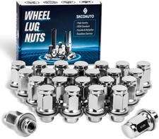 M12x1.5 Lug Nuts 24 Pack Chrome Closed End for Camry Corolla Tacoma 4Runner picture
