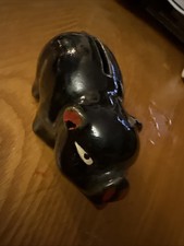 Vintage Small Black PIGGY BANK Pig Figurine Made In JAPAN Approximately 3 1/2” picture