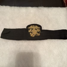 WWII U.S NAVY Public Health Service (USPHS) - Officer's Bullion Hat Badge USN picture