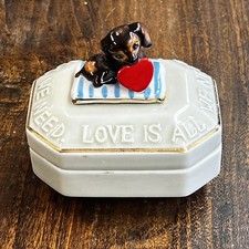 Enesco Vintage Ceramic Jewelry Box 4