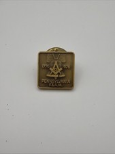 Pennsylvania F&AM Freemason 1976 Bicentennial Masonic Liberty Bell Lapel Pin NOS picture