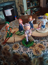 Annalee Handmade Felt Figurines Lot of 5 Hand Painted Multicolor picture