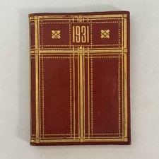 Tiffany & Co NY 1931 Antique Miniature Leather Blue Book Pocket Calendar   picture