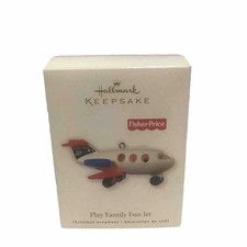 2010 Hallmark Keepsake Ornament Fisher Price Play Family Fun Jet picture