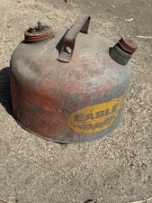 Vintage Eagle Galvanized Gas Can, Collectable Vintage Decor, Rustic Decor picture