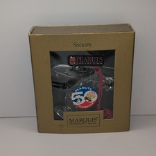 Marquis Waterford Peanuts Crystal Collection SNOOPY with Hat Ornament ©2001 picture