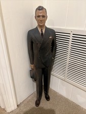 Rare 1940’s Chalkware Mensware Store Display~  National Tailoring Co ~Statue 23