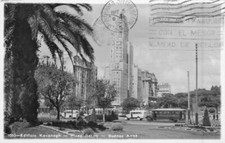 Vintage Photo Postcard RPPC Buenos Aires Plaza Retiro Argentina to Uruguay picture
