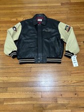 VINTAGE y2K Walt Disney World Mickey Leather Jacket 2XL Black NWT NOS $395 picture
