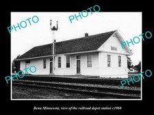 Bena Minnesota The Railroad Depot Station c1960 Old Large Historic Photo picture