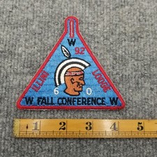 OA Illini Lodge 92 1960 Fall Conference Patch Order Of The Arrow picture