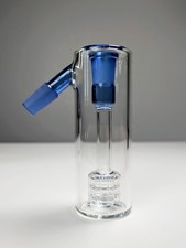 14mm 45° Blue Matrix Perc Ash Catcher Premium Tobacco Water Pipe Bong Bubbler picture