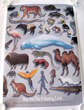 Minnesota Zoo Missing Link Poster by artist Braldt Balds 1984 picture