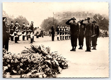 PARIS WW2 FRENCH GENERAL'S UNKNOWN SOLDIER'S TOMB VINTAGE REAL PHOTO POSTCARD picture