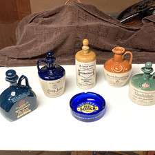 Vintage Scotch Whisky Advertising Decanter Pub Jug Bottles Ashtray Lot 1 picture