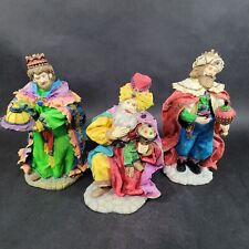 Vintage Enesco Three Wise Men Nativity Figure Set 1992 LARGE Heirloom Collection picture