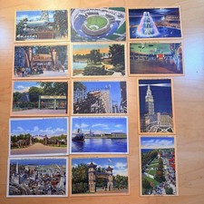 Lot 14 Different Vintage CLEVELAND OHIO Linen Postcards 30s & 40s UNCIRCULATED picture