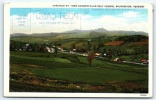 1943 Haystack Mt. Golf Course Postcard, Wilmington VT picture