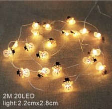Snowman christmas lights picture