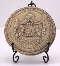 Antique Ludwig II Bavaria Plaque German Royal Coat of Arms Wall Medallion Bavari picture